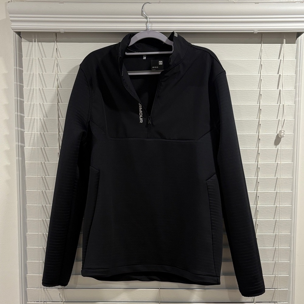 Under Armour Midnight Black Golf Quarter Zip